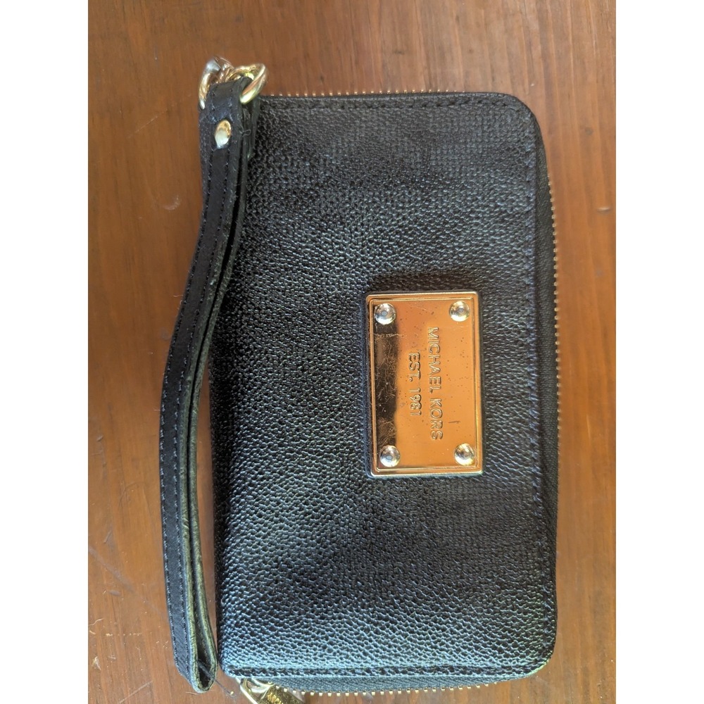 Michael Kors Women's Zip Around Wallet Wristlet ~Brown Free Shipping Est. 1981 - Picture 8 of 10